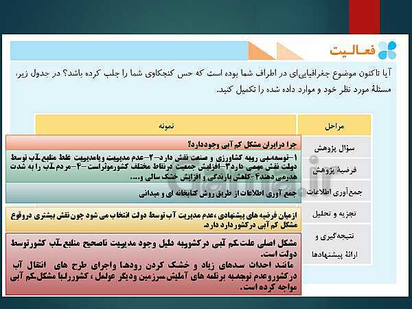 پاورپوینت جغرافیای ایران دهم | درس 2: روش مطالعه و پژوهش در جغرافیا- پیش نمایش