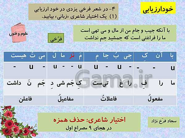 پاورپوینت آموزش کتاب درسی علوم و فنون ادبی (3) دوازدهم | درس 6: لف و نشر، تضاد و متناقض نما- پیش نمایش