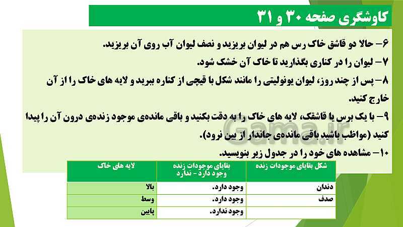 پاورپوینت آموزش جامع علوم تجربی پنجم دبستان | درس 4: برگی از تاریخ زمین- پیش نمایش