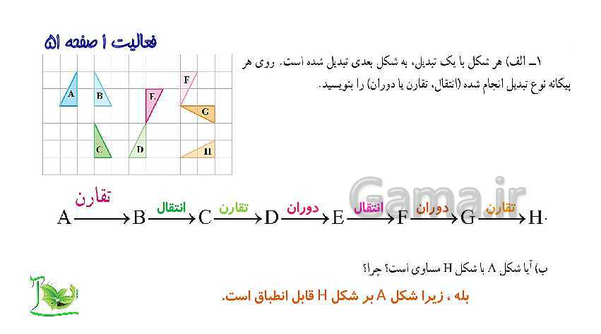 پاورپوینت آموزش کتاب درسی ریاضی هفتم | فصل 4: هندسه و استدلال- پیش نمایش