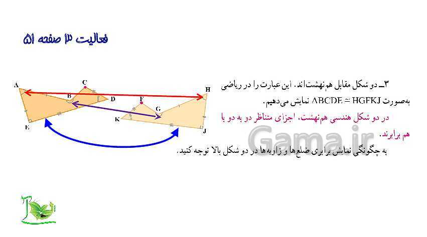 پاورپوینت آموزش کتاب درسی ریاضی هفتم | فصل 4: هندسه و استدلال- پیش نمایش