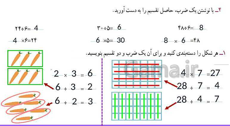 پاورپوینت آموزش فصل 4 ریاضی سوم دبستان | تقسیم- پیش نمایش