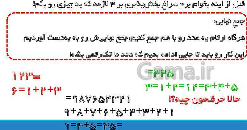 پاورپوینت تدریس کامل بخش‌پذیری ریاضی ششم دبستان | درس 3: بخش‌پذیری- پیش نمایش