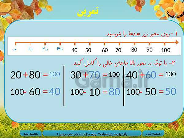 پاورپوینت تدریس کامل ریاضی دوم دبستان | فصل 4: عددهای سه رقمی- پیش نمایش