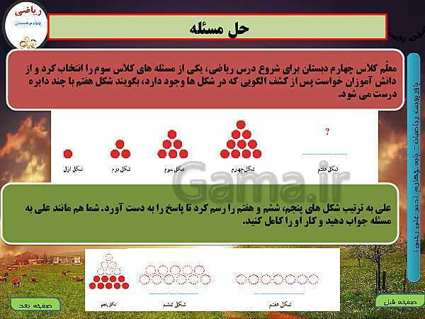 پاورپوینت تدریس کامل ریاضی چهارم دبستان | فصل 1: اعداد و الگوها - پیش نمایش