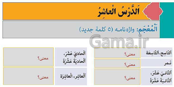 پاورپوینت تدریس عربی هشتم | درس 10: اَلْمَراقِدُ الدّینیَّةُ- پیش نمایش