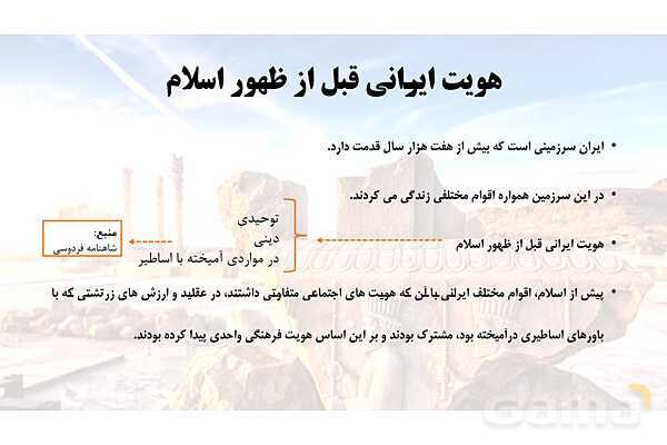 پاورپوینت آموزش هویت اجتماعی دوازدهم | درس 8: بعد فرهنگی هویت ایران- پیش نمایش