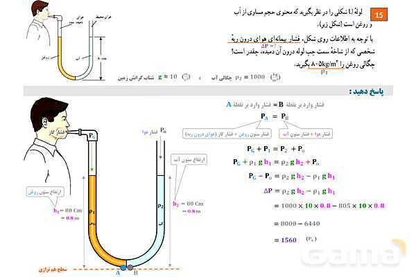پاورپوینت تدریس و حل تمرین های فیزیک (1) دهم | فصل 3: فشار سنج- پیش نمایش