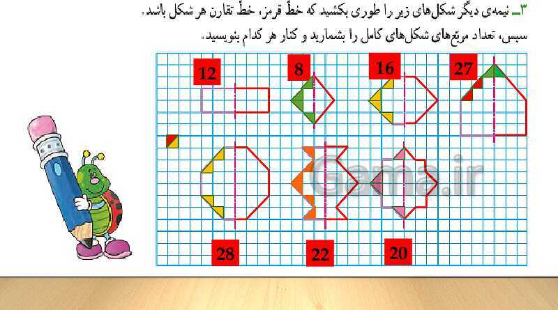پاورپوینت آموزش کتاب درسی ریاضی پایه سوم دبستان | فصل 1: الگوها- پیش نمایش