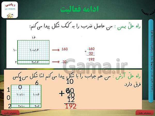 پاورپوینت تدریس کامل ریاضی چهارم دبستان | فصل 3: ضرب و تقسیم- پیش نمایش