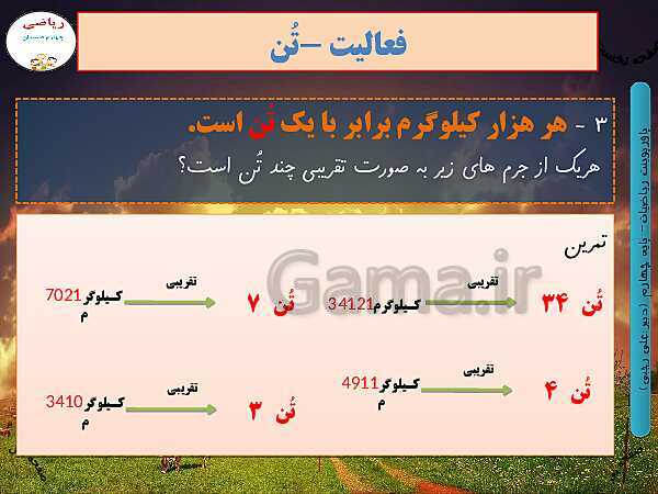 پاورپوینت تدریس کامل ریاضی چهارم دبستان | فصل 3: ضرب و تقسیم- پیش نمایش