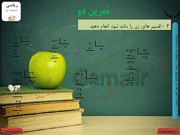 پاورپوینت تدریس کامل ریاضی چهارم دبستان | فصل 3: ضرب و تقسیم- پیش نمایش