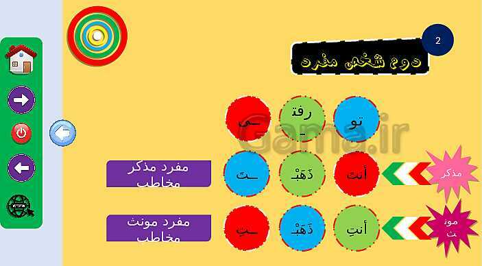 پاورپوینت آموزش صیغه های مختلف فعل ماضی در زبان عربی- پیش نمایش