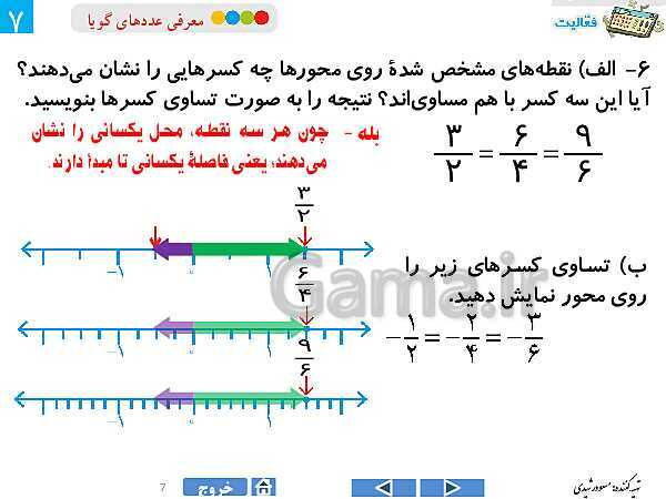 پاورپوینت درس 2 فصل اول ریاضی هشتم | معرفی عددهای گویا- پیش نمایش