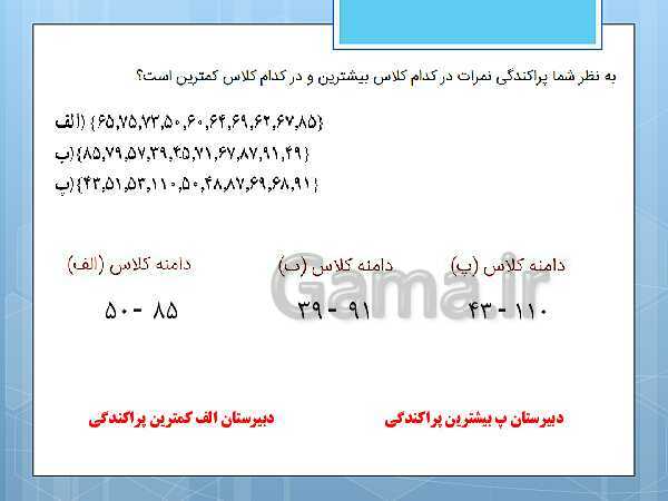 پاورپوینت آموزش و حل کامل فعالیت‌، کار در کلاس و تمرین‌های کل کتاب درسی ریاضی و آمار (1) دهم انسانی- پیش نمایش