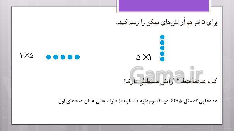 پاورپوینت آموزش و حل کامل فعالیت‌، کار در کلاس و تمرین‌های کل کتاب درسی ریاضی هشتم - پیش نمایش