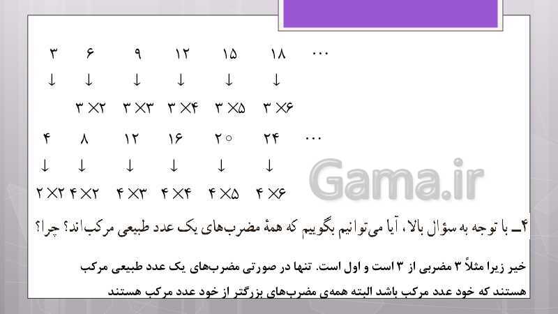 پاورپوینت آموزش و حل کامل فعالیت‌، کار در کلاس و تمرین‌های کل کتاب درسی ریاضی هشتم - پیش نمایش