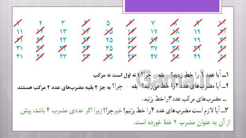 پاورپوینت آموزش و حل کامل فعالیت‌، کار در کلاس و تمرین‌های کل کتاب درسی ریاضی هشتم - پیش نمایش