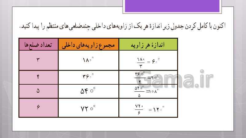 پاورپوینت آموزش و حل کامل فعالیت‌، کار در کلاس و تمرین‌های کل کتاب درسی ریاضی هشتم - پیش نمایش