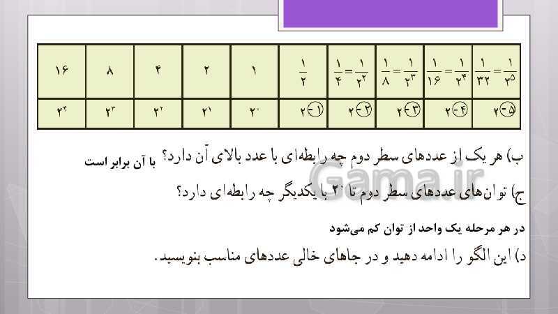 پاورپوینت آموزش و حل کامل فعالیت‌، کار در کلاس و تمرین‌های کل کتاب درسی ریاضی نهم - پیش نمایش