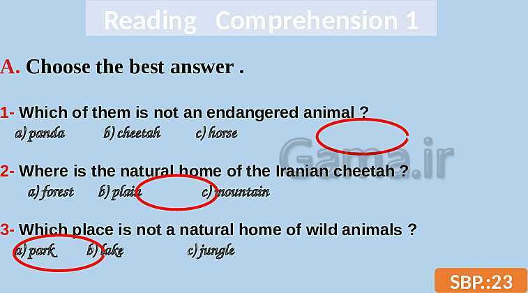 پاورپوینت تدریس کامل درس اول زبان انگلیسی (1) دهم | درس 1: Saving Nature- پیش نمایش