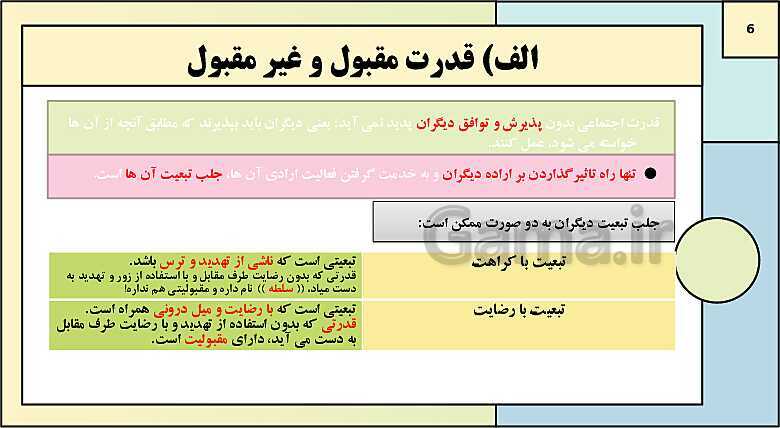 پاورپوینت تدریس کتاب درسی جامعه شناسی (3) دوازدهم انسانی | درس 6: قدرت اجتماعی- پیش نمایش