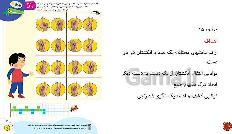 پاورپوینت آموزش اهداف تم‌های 1 تا 9 کتاب ریاضی اول دبستان- پیش نمایش