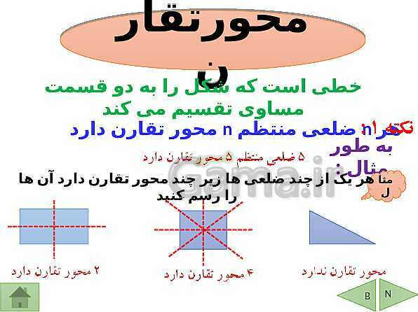 پاورپوینت آموزشی فصل سوم ریاضی هشتم | چندضلعی ها- پیش نمایش