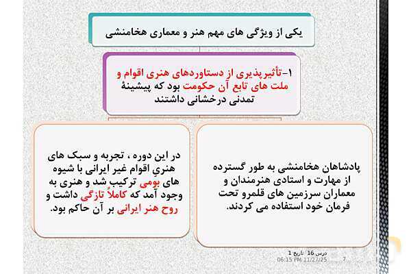 پاورپوینت تاریخ (1) دهم انسانی | درس 16: هنر و معماری- پیش نمایش