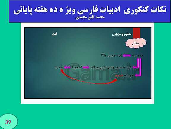 پاورپوینت نکات کنکوری  ادبیات فارسی ویژ ه ده هفته پایانی (بخش چهارم)- پیش نمایش