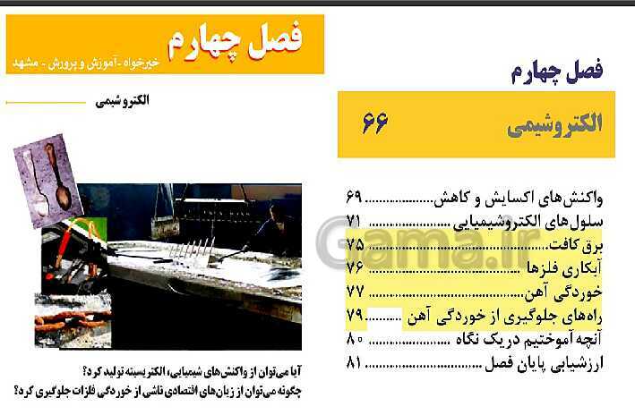 پاورپوینت تدریس شیمی فنی هنرستان | پودمان 4: الکتروشیمی- پیش نمایش