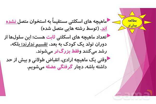 پاورپوینت تدریس درس 5: حرکت بدن (دستگاههای ماهیچه‌ای، اسکلتی و عصبی) - پیش نمایش