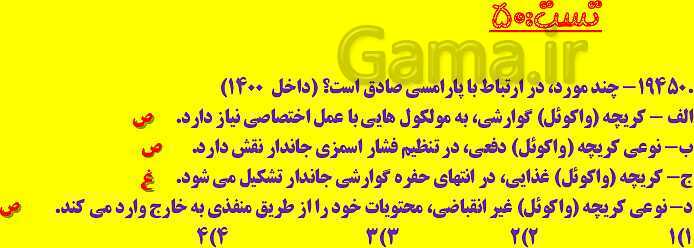 پاورپوینت آموزش کتاب درسی زیست شناسی دهم |  فصل 2: گوارش و جذب مواد- پیش نمایش