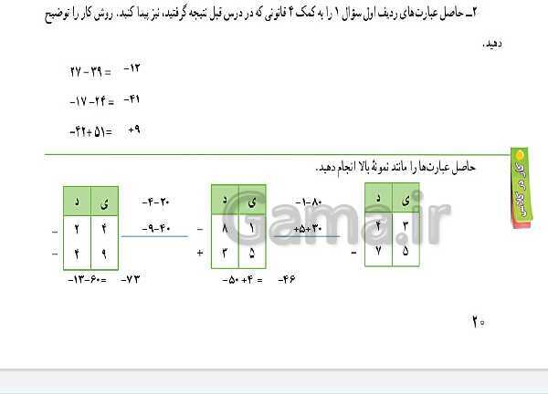 پاورپوینت آموزش فصل 2: عددهای صحیح- پیش نمایش