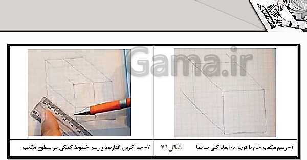 پاورپوینت پودمان 3: ترسیم سه نما و حجم | درس نقشه کشی فنی رایانه‌ای پایه دهم شاخه فنی- پیش نمایش
