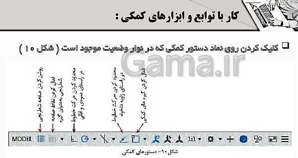 پاورپوینت پودمان 4: ترسیم با رایانه | درس نقشه کشی فنی رایانه‌ای پایه دهم شاخه فنی- پیش نمایش