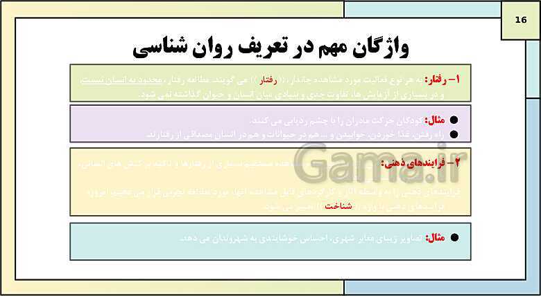 پاورپوینت درس 1: روان شناسی (تعریف و روش مورد مطالعه) | روانشناسی یازدهم دبیرستان- پیش نمایش