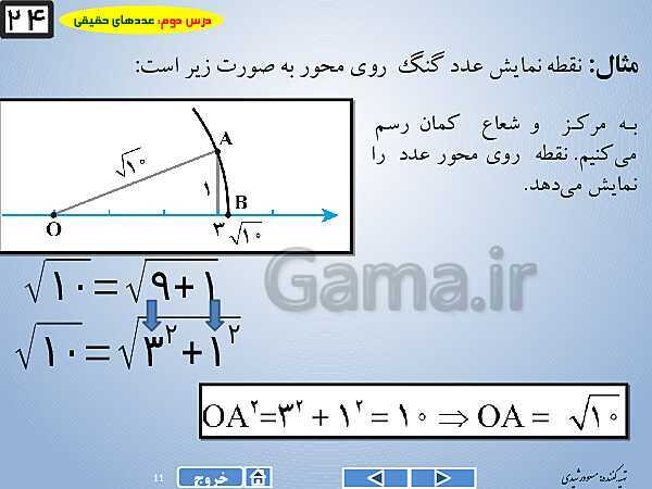 پاورپوینت درس 2 فصل دوم ریاضی نهم  | عددهای حقیقی- پیش نمایش