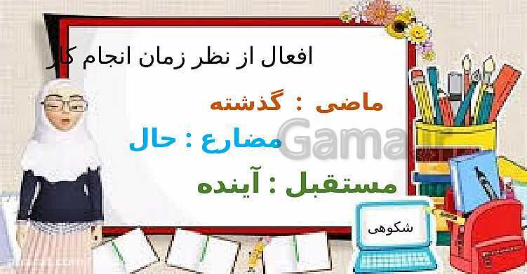 فعل در زبان عربی از نظر غایب، مخاطب و متکلم- پیش نمایش