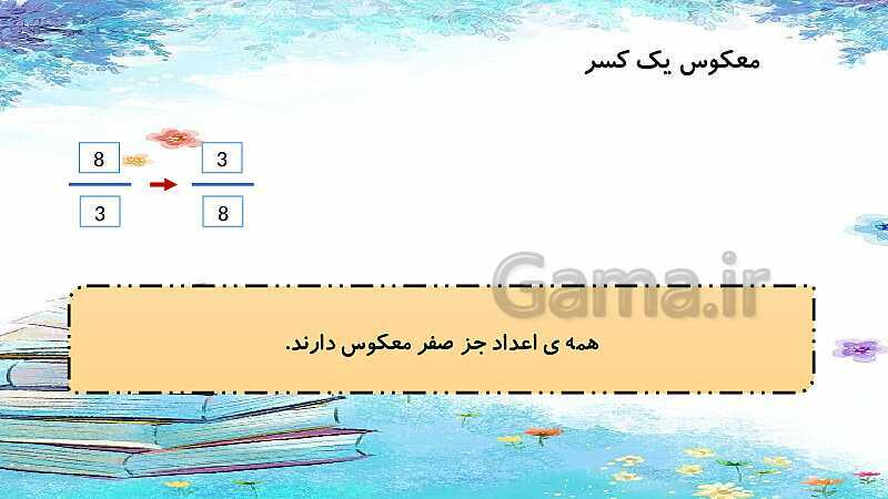 پاورپوینت تدریس ضرب کسرها | ریاضی ششم- پیش نمایش