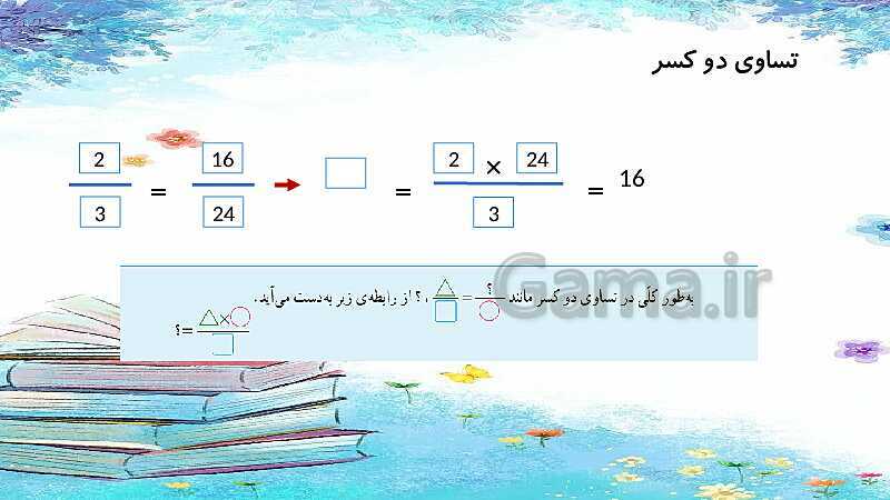 پاورپوینت تدریس ضرب کسرها | ریاضی ششم- پیش نمایش