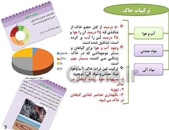 پاورپوینت آموزش درس 2: خاک، بستر زندگی | کتاب انسان و محیط زیست سال یازدهم- پیش نمایش