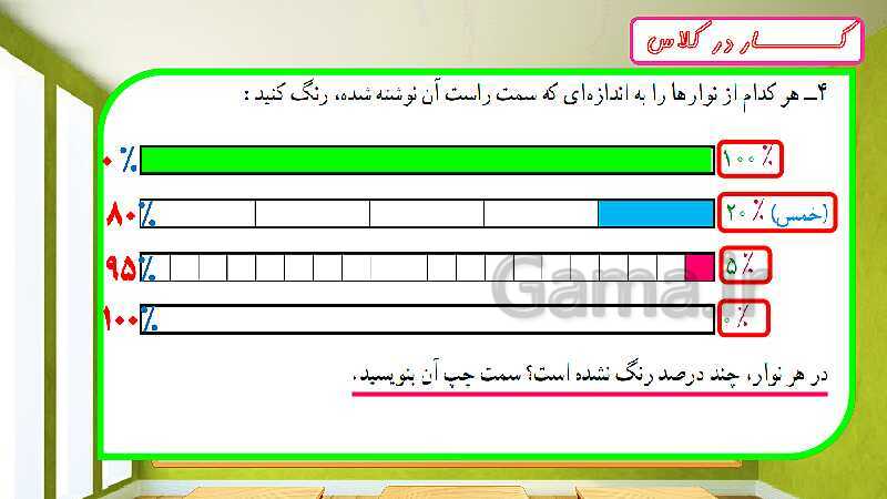 پاورپوینت تدریس فصل ششم ریاضی ششم: تناسب و درصد- پیش نمایش