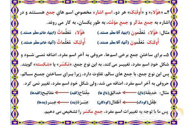 پاورپوینت درس 6 عربی هفتم چاپ 1404- پیش نمایش