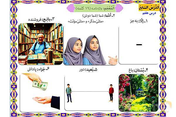 پاورپوینت درس 7 عربی هفتم چاپ 1404- پیش نمایش