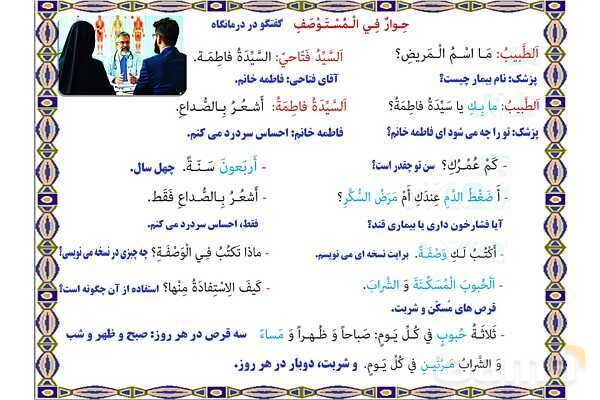 پاورپوینت آموزشی درس 6 عربی هشتم- پیش نمایش