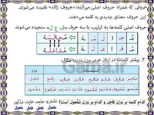 پاورپوینت آموزشی درس 2 عربی نهم- پیش نمایش