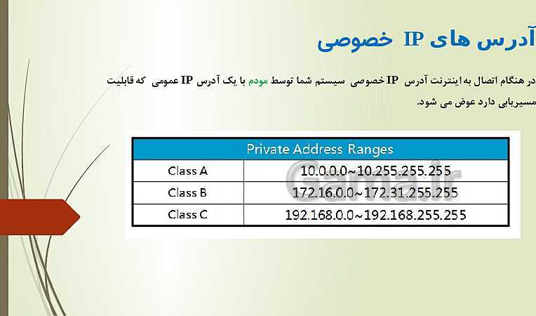 پاور پوینت پودمان دوم درس نصب و نگهداری تجهبزات شبکه و سخت افزار | راه اندازی شبکه - بخش اول- پیش نمایش