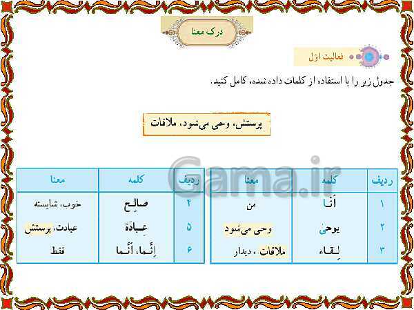 پاورپوینت آموزشی درس 9 قرآن هفتم- پیش نمایش