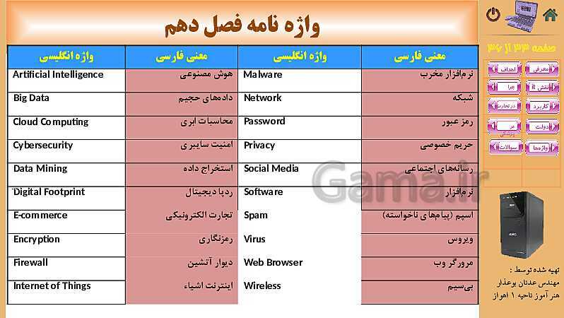 پاورپوینت کتاب مفاهیم پایه فناوری اطلاعات | فصل 10: کاربرد IT در زندگی- پیش نمایش